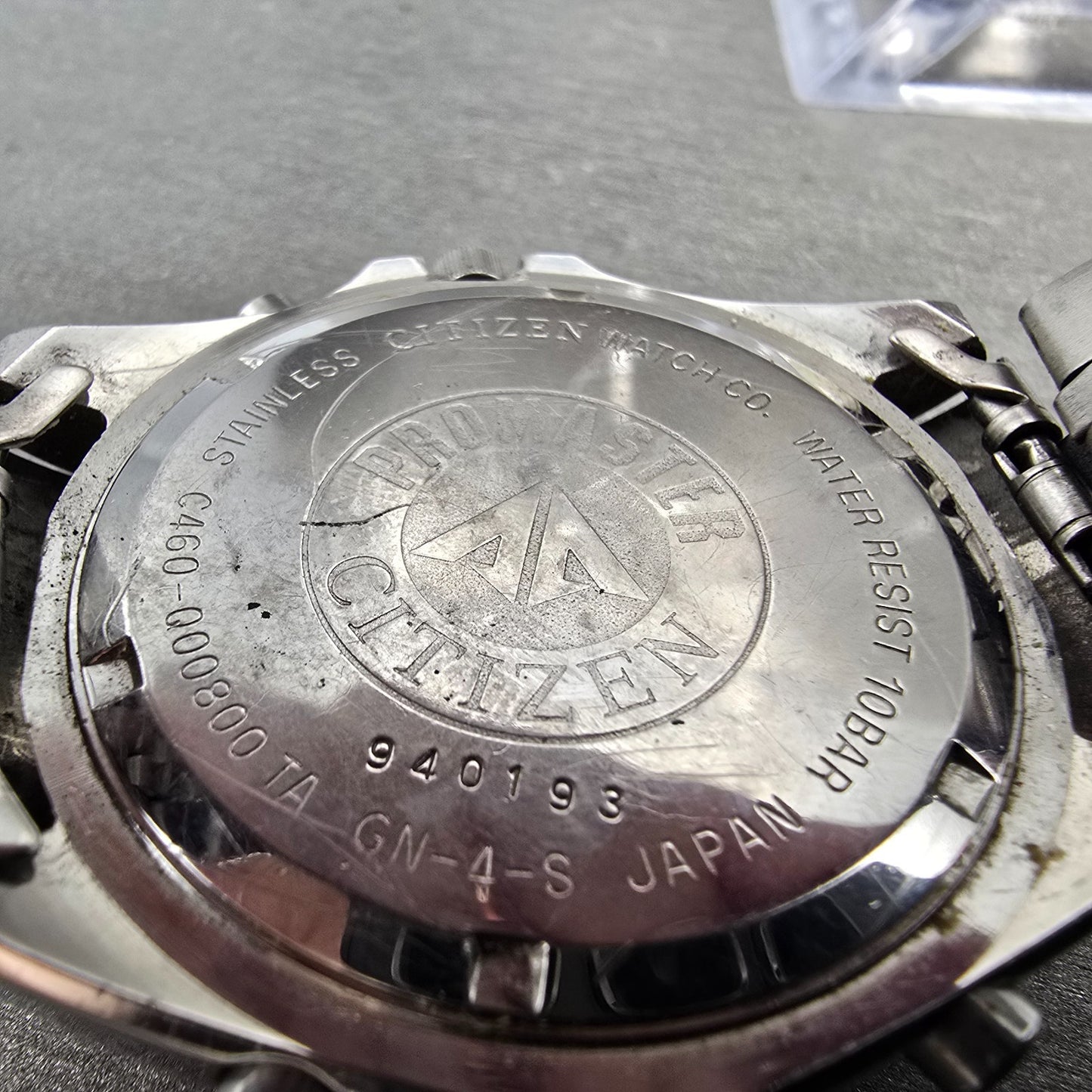 Citizen Promaster Wingman Watch Men 41mm Black Dial Steel Ani Digi READ!! NewBat10
