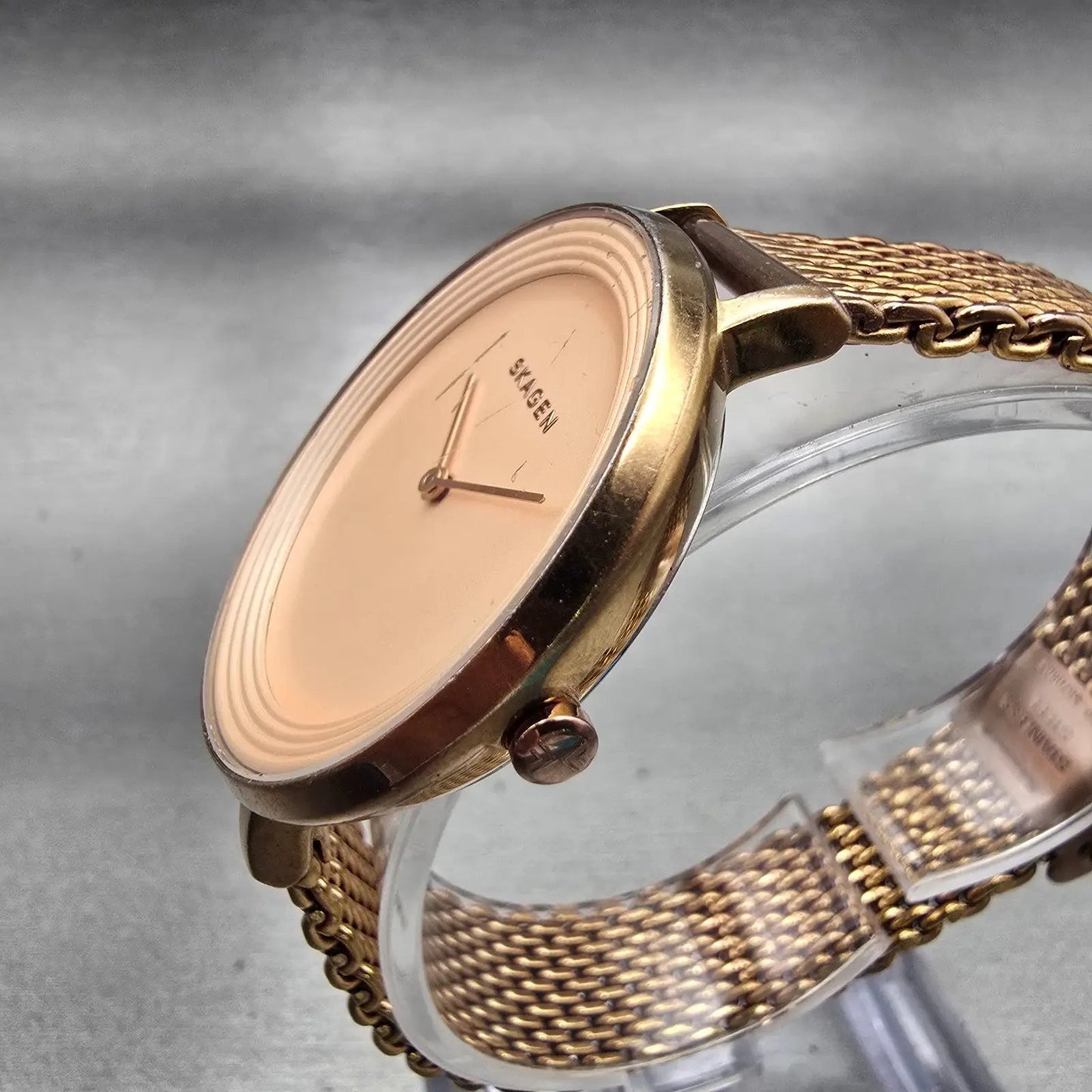 Skagen Ditte Watch Women 36mm Pink Dial Rose Gold Tone Round SKW2334 New Battery2