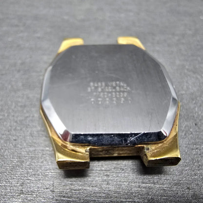 Seiko Watch Case Gold Tone Rectangle 7123-5239 31mm Vintage7