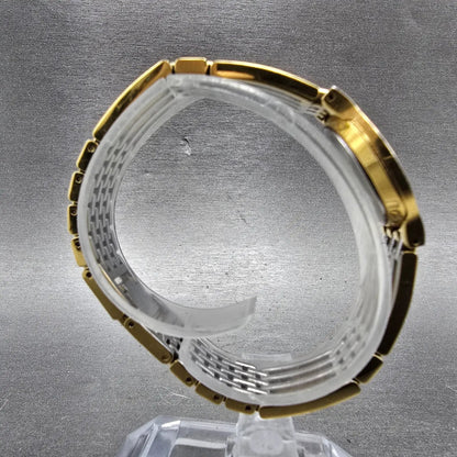 Movado Esperanza Watch Women 23mm Black Dial Gold Tone Round 88 A1 182 New BattL8