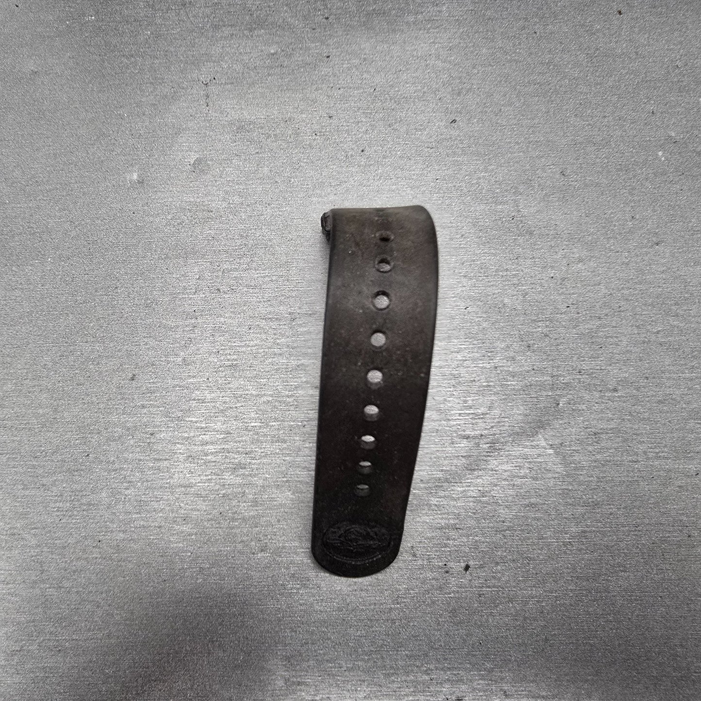 Seiko 22mm Dive Watch Band Black Two Piece Japan Made Vintage8