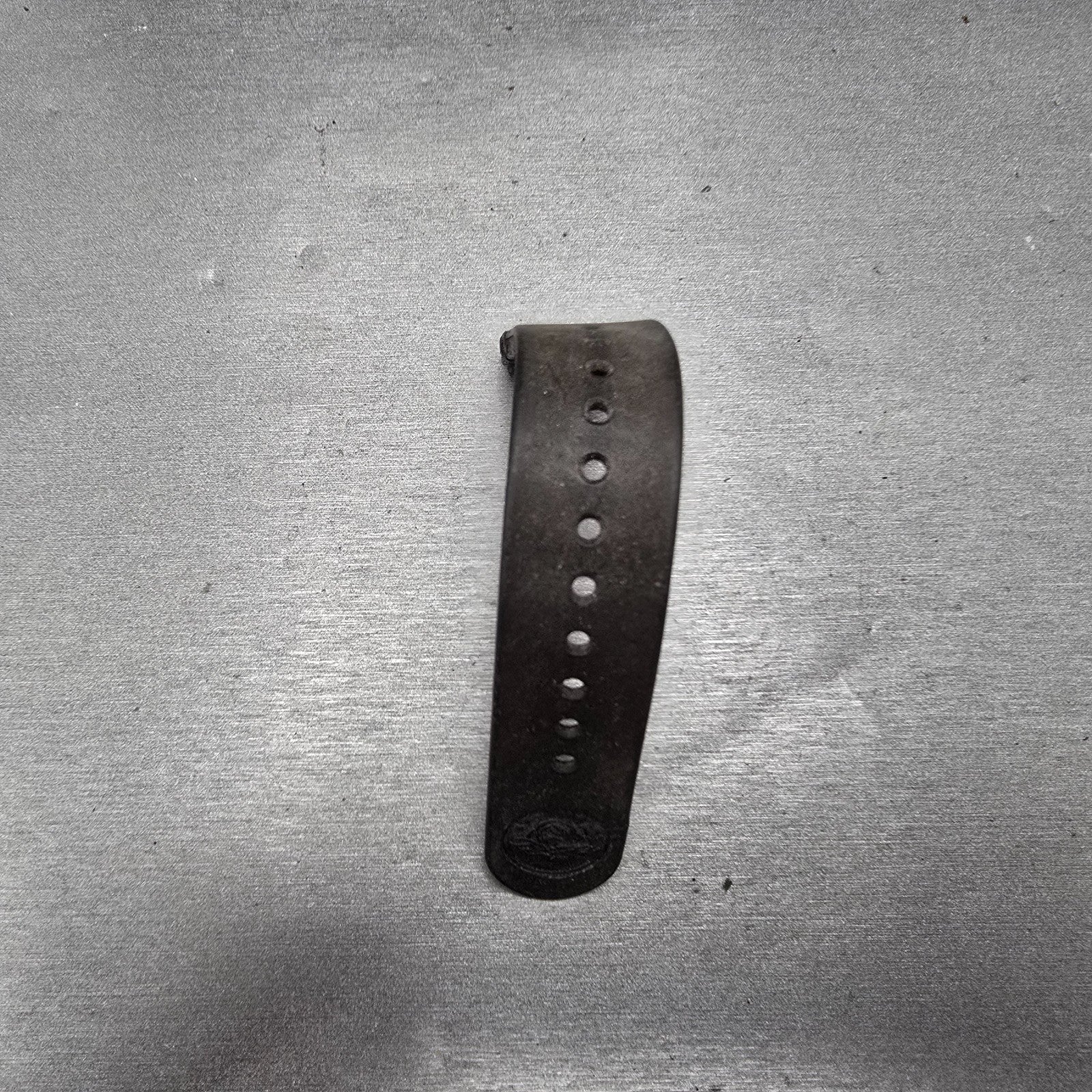 Seiko 22mm Dive Watch Band Black Two Piece Japan Made Vintage8