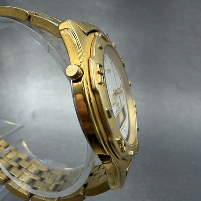 Citizen Analog Digital Watch Men 39mm White Dial Gold Tone C201-S78600 PARTS4