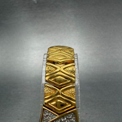 Seiko Watch Women 17mm Champagne Dial Gold Tone Oval V400-6559 VTG New Battey 564