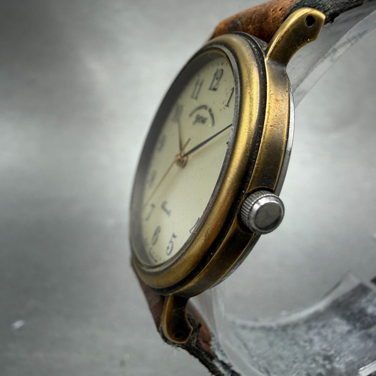 Orient You Watch Men 31mm Champagne Dial Gold Tone Round C75214-50 New battery2
