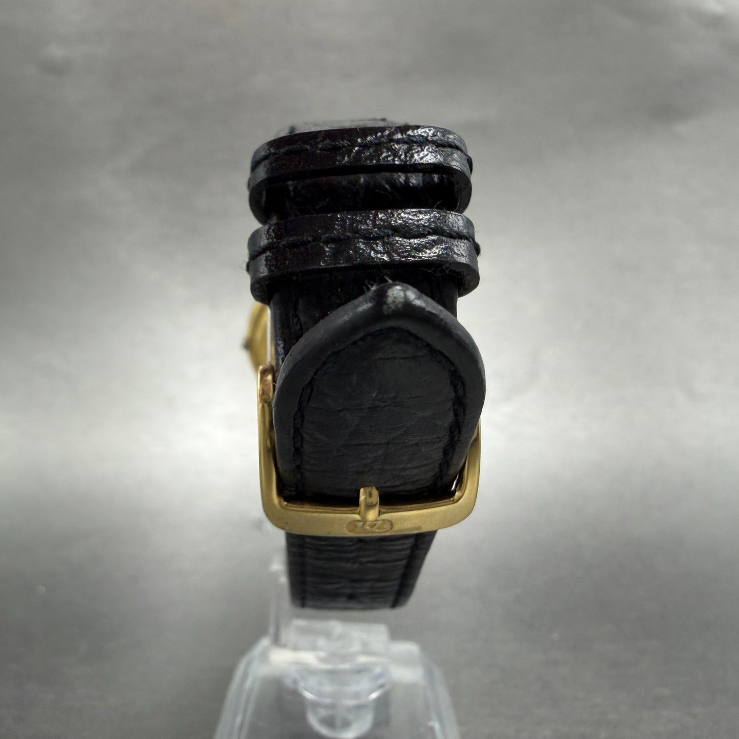 Raymond Weil Watch Unisex 31mm Black Dial Gold Plated Date Round READ!!!!!! 55097