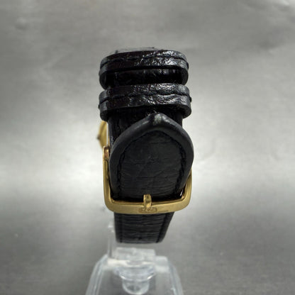Raymond Weil Watch Unisex 31mm Black Dial Gold Plated Date Round READ!!!!!! 55097