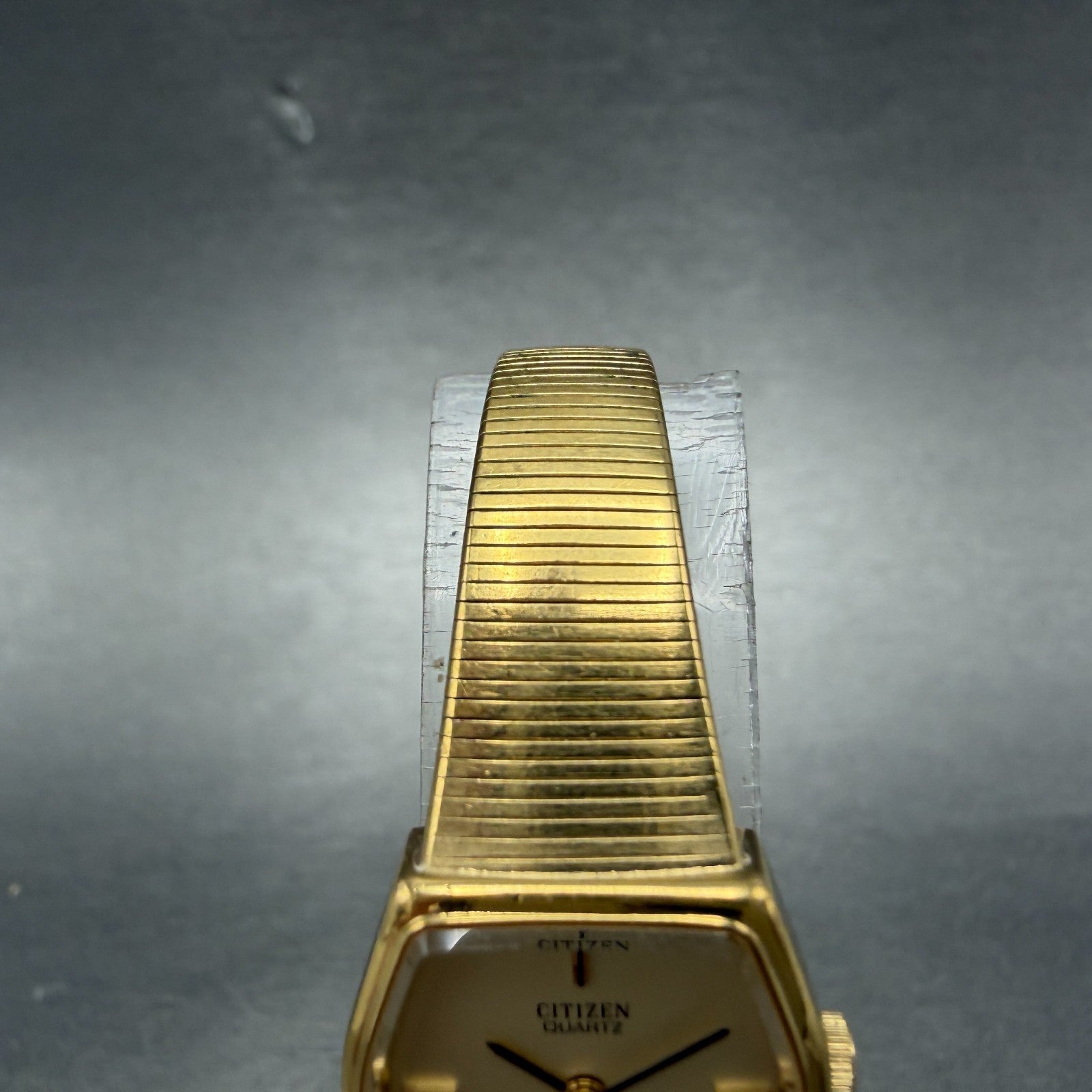 Citizen CQ Watch Women 19mm Champagne Dial Gold Tone Hexagon New Battery4