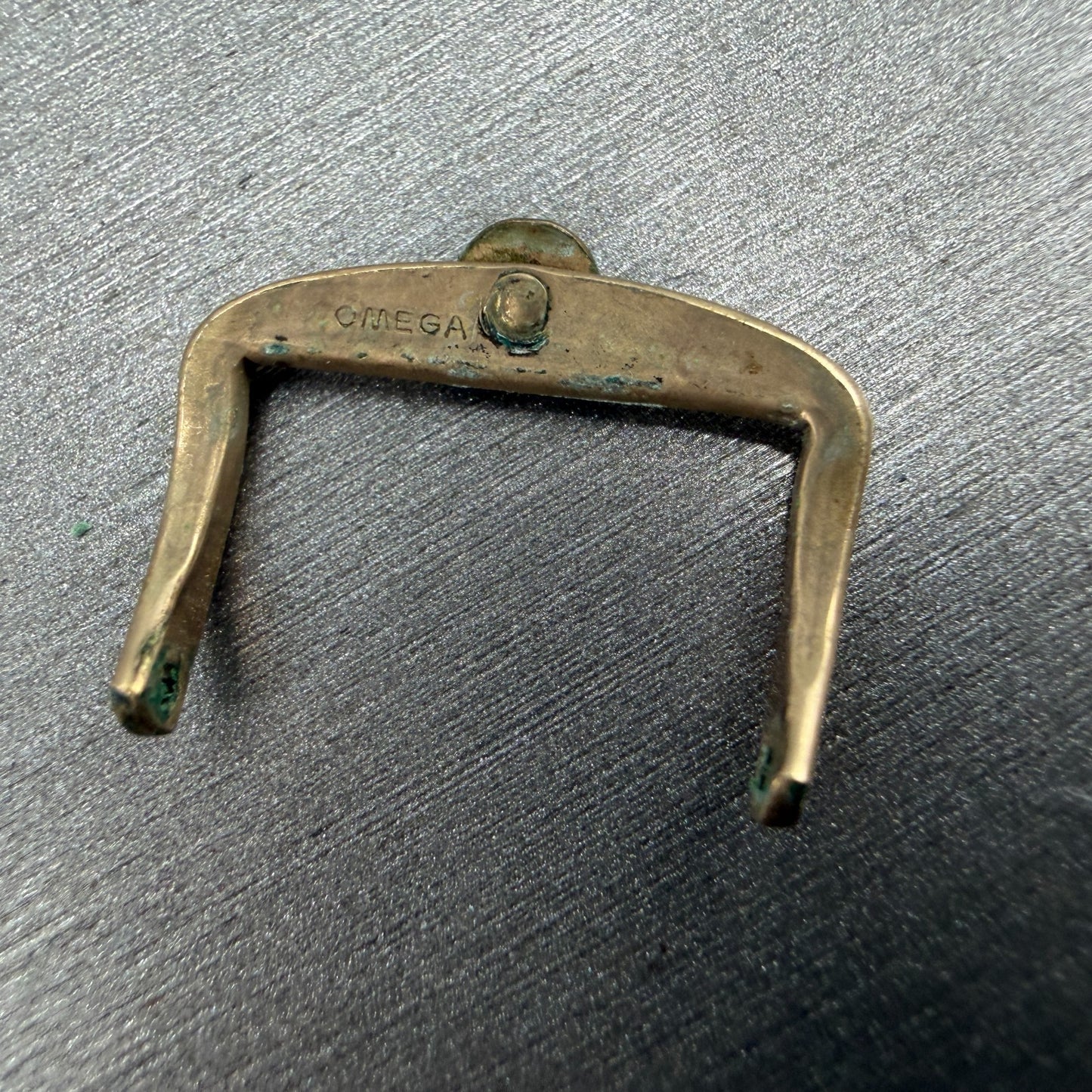 Omega Watch Buckle 16mm Gold Tone Vintage Mens2