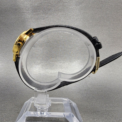 Casio Watch Women 24mm Black Dial Gold Tone Round LTP1095 New Battery6