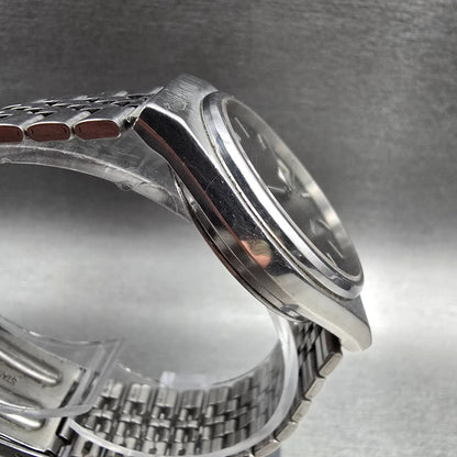 Seiko Spirit Watch Men 34mm Black Dial Silver Tone Daydate 7N48-7A10 New Battery3