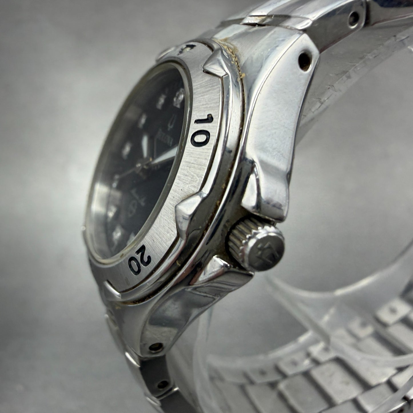 Bulova Marine Star Dive Watch Women 27mm MOP Dial Steel Date Round 96P12 New Bat2
