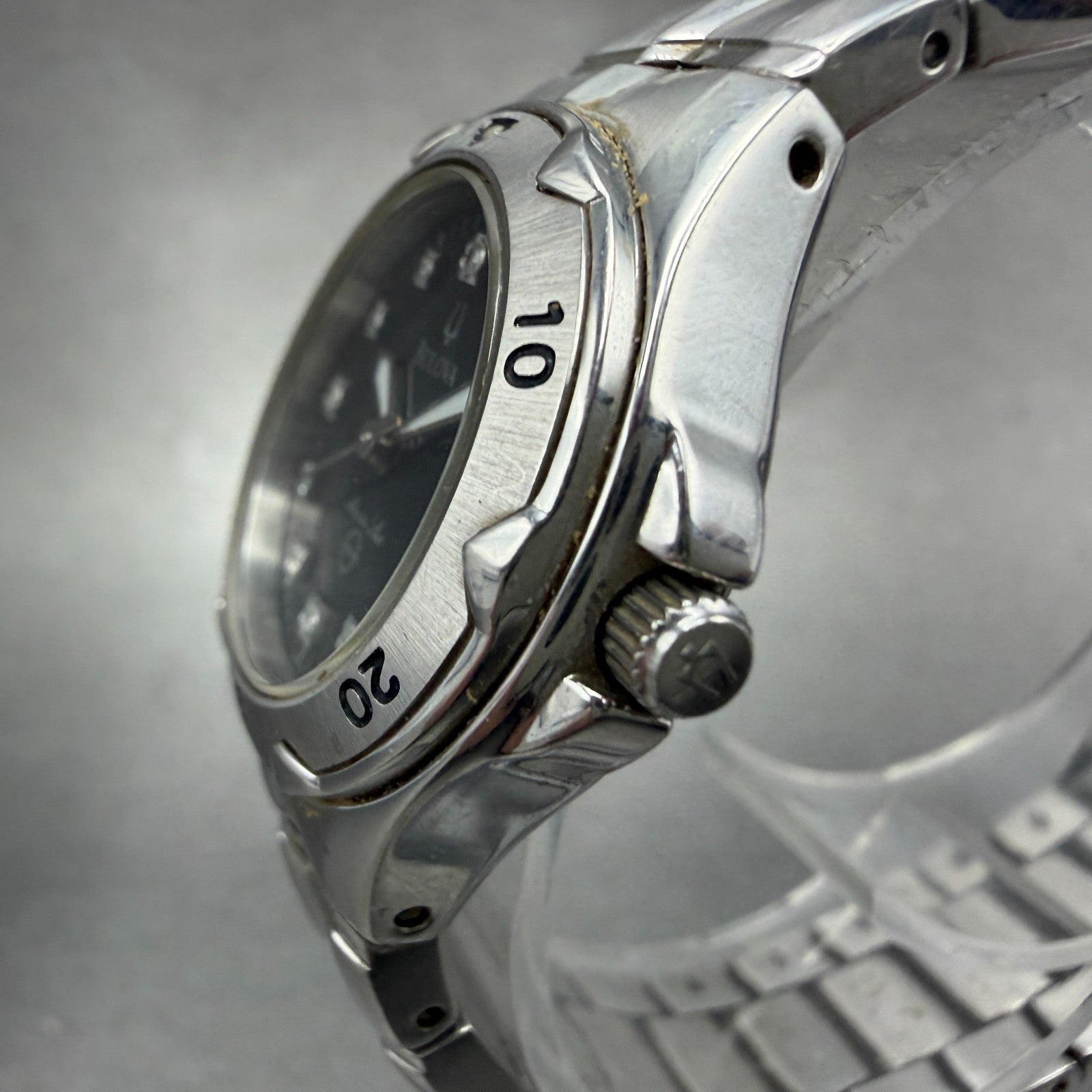 Bulova Marine Star Dive Watch Women 27mm MOP Dial Steel Date Round 96P12 New Bat2