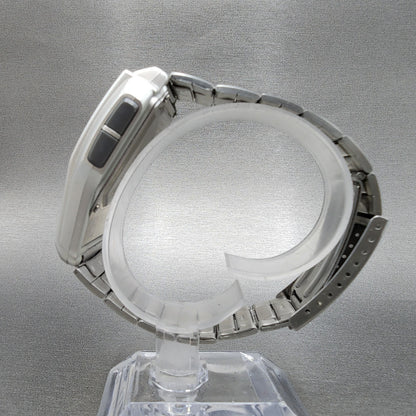 VTG Casio DBC32 Calculator Watch Men 38mm Silver Tone Rectangle New Battery6
