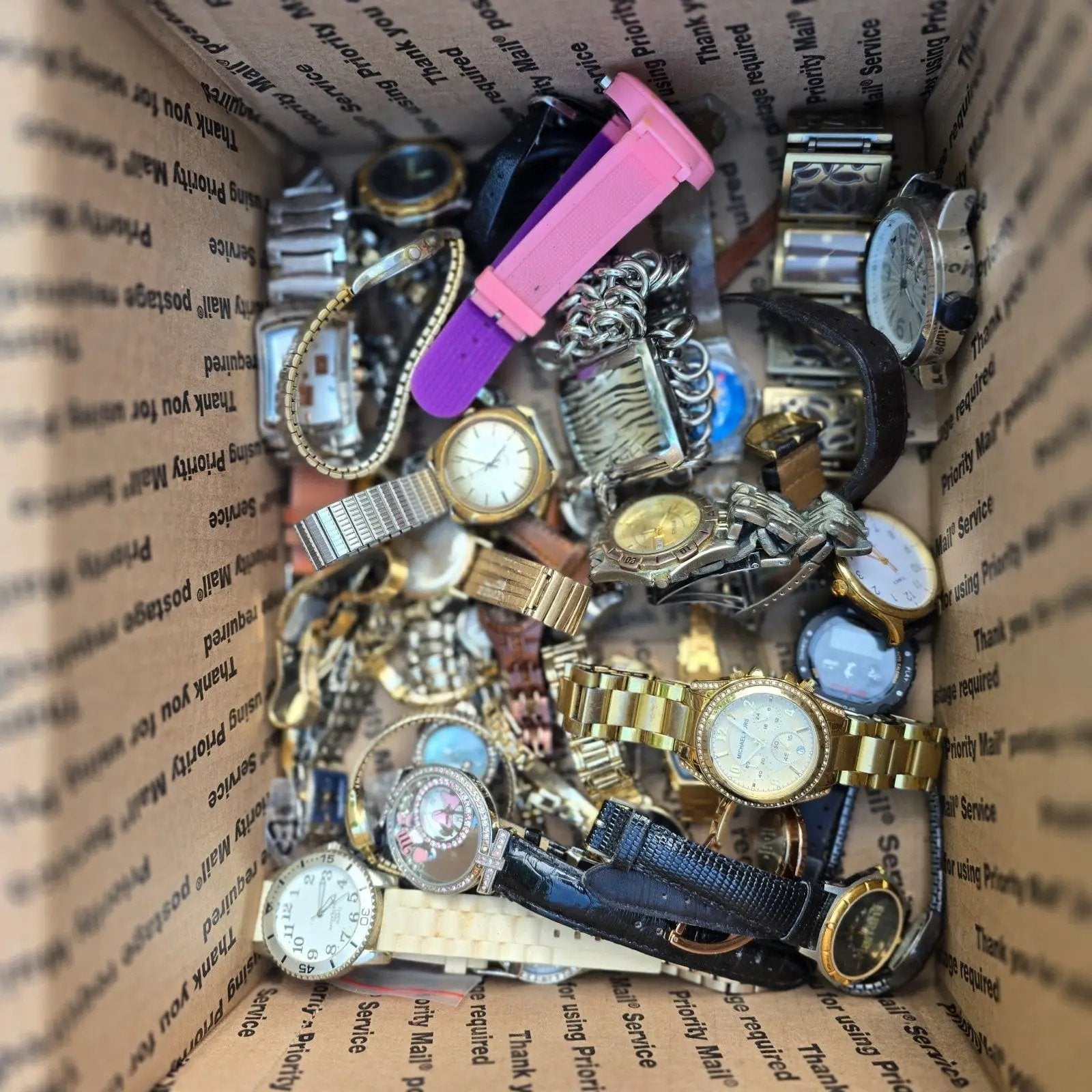Watch Lot Men Women Casio Timex Michael Kors Wenger 15.6 LB VTG Modern PARTS6