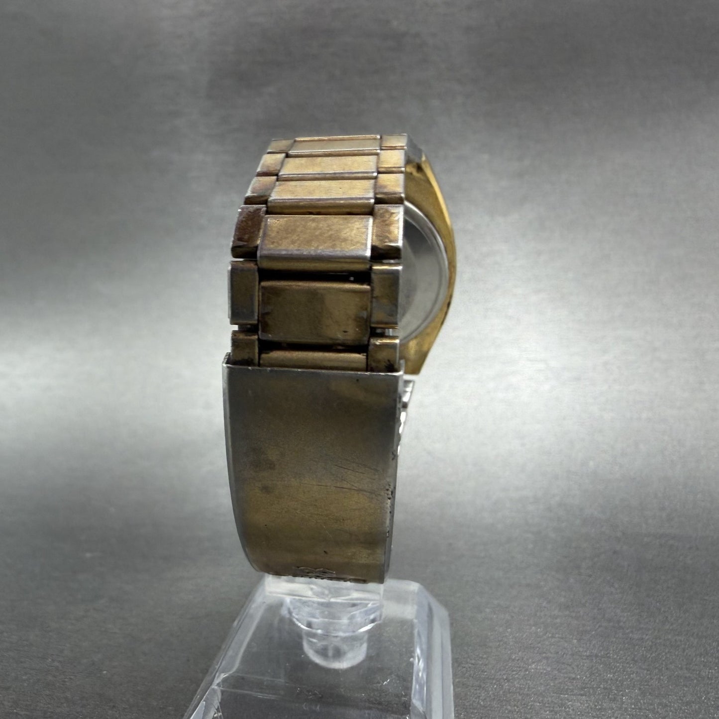 Seiko SQ Watch Men 36mm Brown Dial Gold Tone Daydate 4336-8129 New Battery7