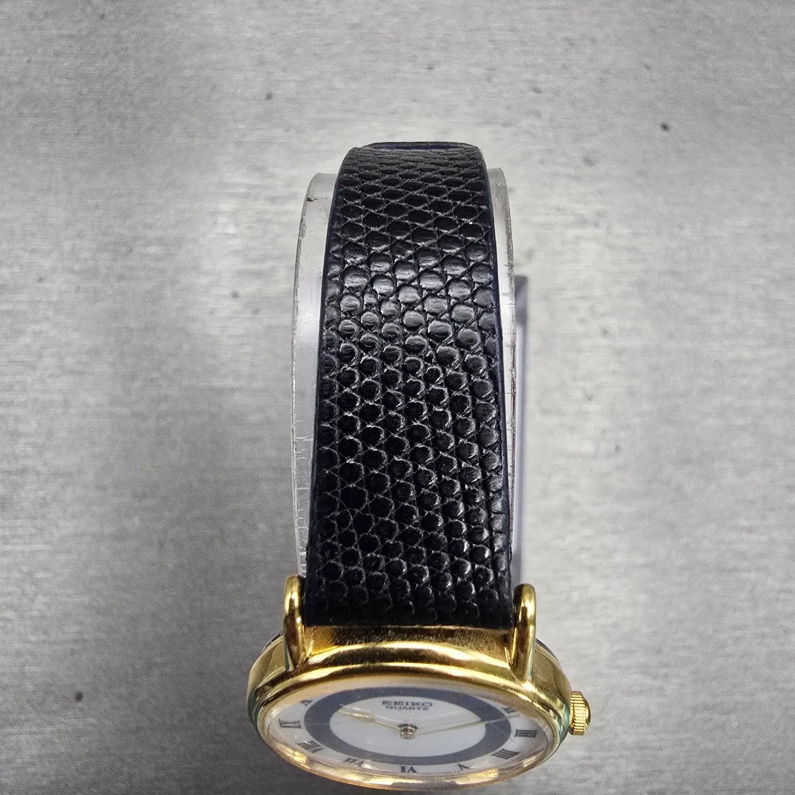 Seiko Watch Women 24mm White Dial Gold Tone Round 1N00-0B49 New Battery Vintage4