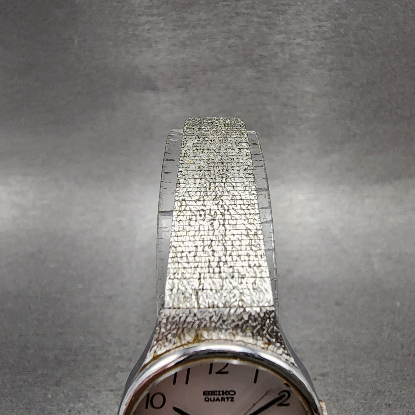 Seiko Watch Women 23mm Silver Dial Silver Tone Round 43010010 New Battery4
