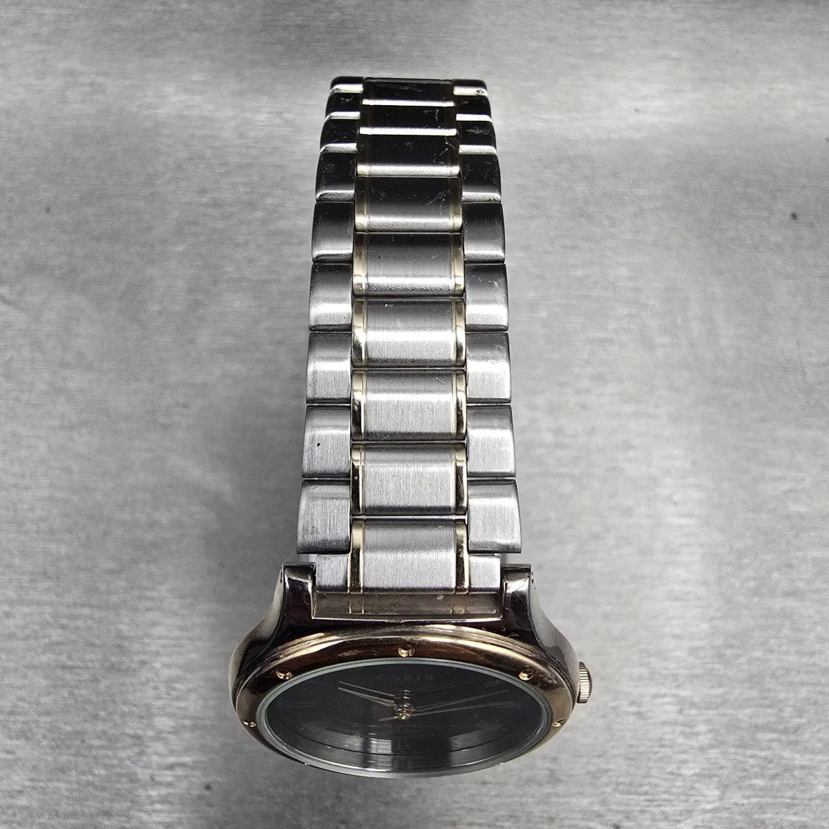 Alba Carib Watch Men 31mm Blue Dial Two Tone Round V701-637A New Battery4