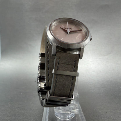 Nixon Kenzi Watch Women 26mm Silver Dial Silver Tone Round Wrap Around New Batt5