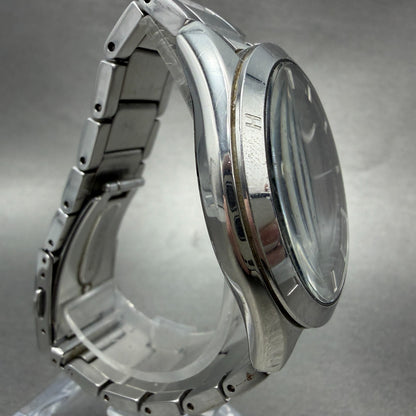 Seiko Agnes B Solar Watch Men 42mm Black Dial Steel Date Round Runs 7B52-0AJ03