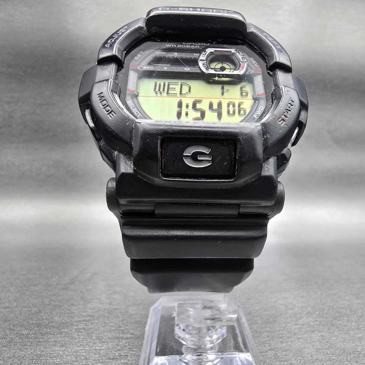 Casio G-Shock GD-350 Watch Men 51mm Black Red Chronograph Alarm New Battery5