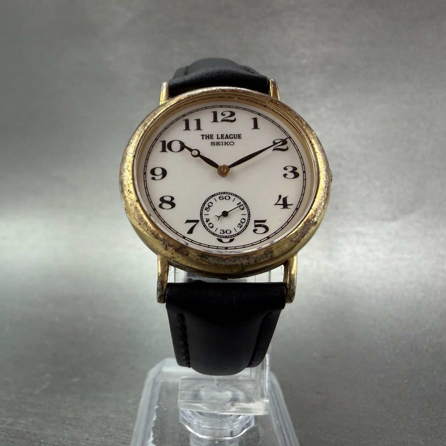 Seiko The League Watch Unisex 31mm White Dial Gold Tone 2G28-6080 New Battery5