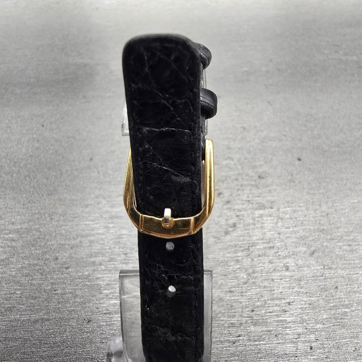 Seiko Watch Women 22mm Black Dial Gold Tone Round 2C20-0050 New Battery Vintage7