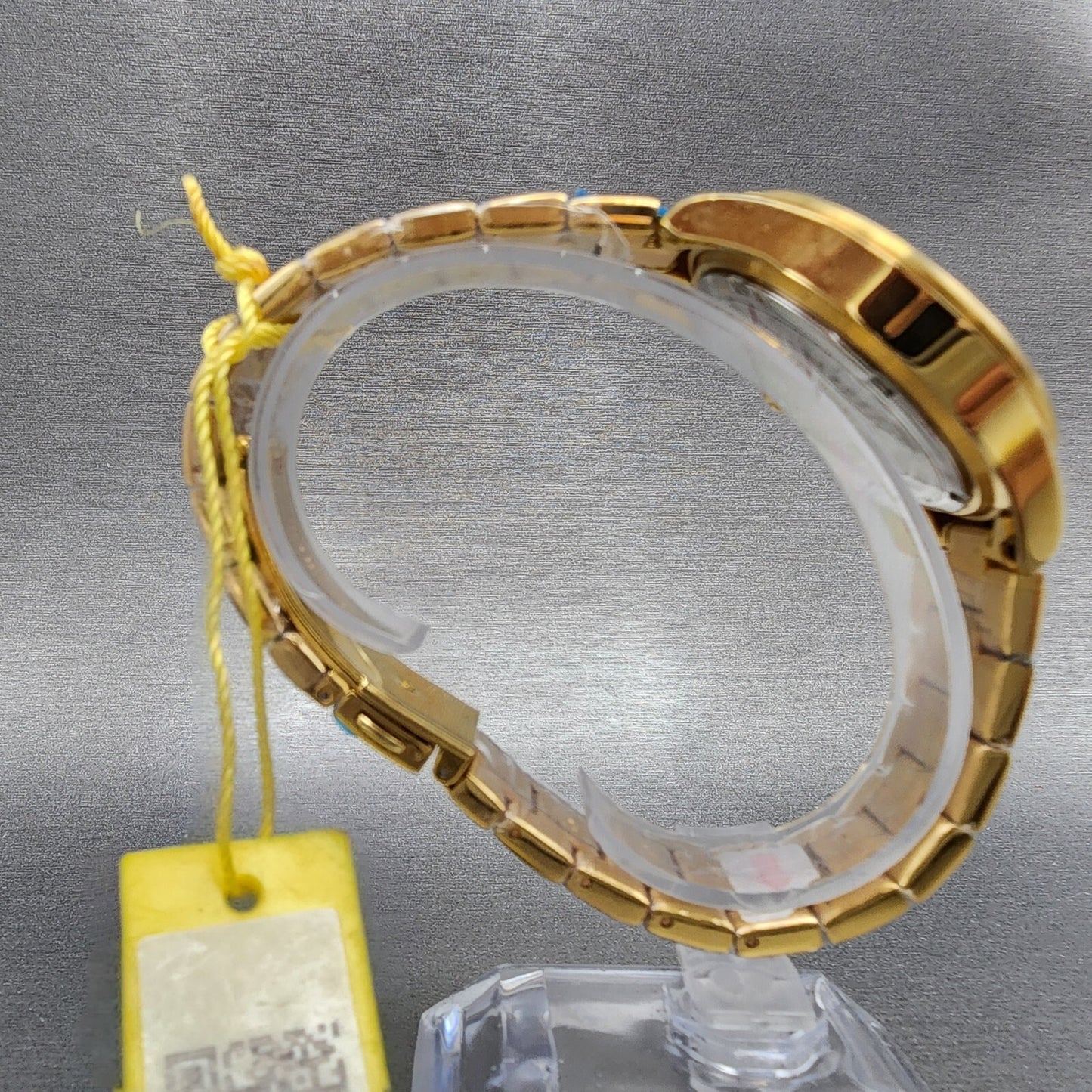Invicta Angel Watch Women 38mm Gold Dial Gold Tone Date Heart Round New Battery8