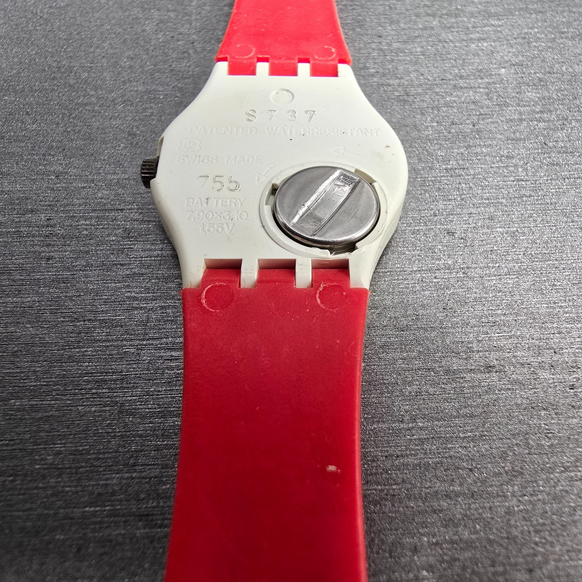 Swatch Speedlimit Watch Women 25mm Black Dial White Case Round LW117 New Battery13