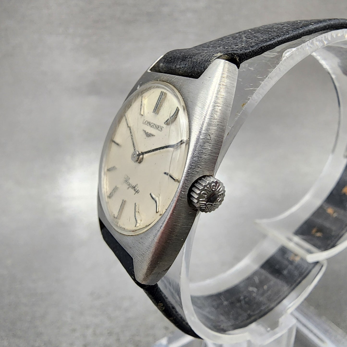 Longines Flagship Watch Women 23mm White Dial Steel Round Manual Wind Runs 4102