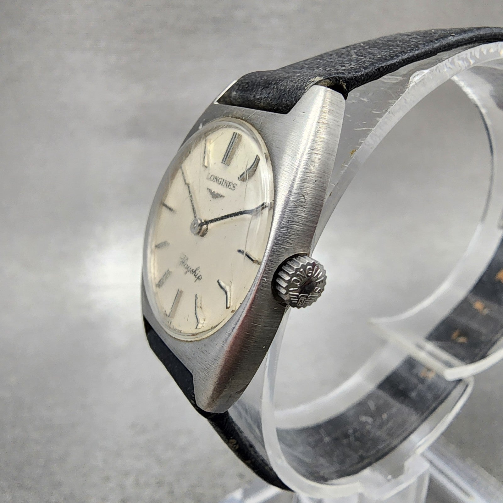Longines Flagship Watch Women 23mm White Dial Steel Round Manual Wind Runs 4102