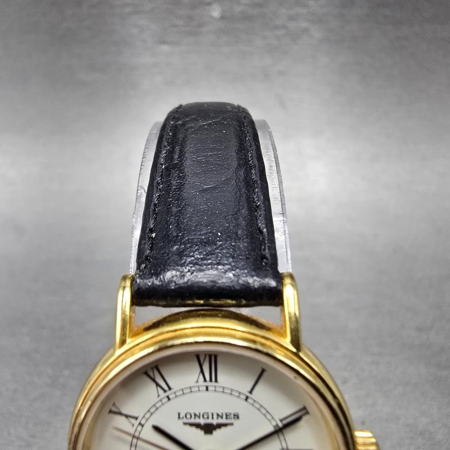Longines Watch Women 23mm White Dial Gold Tone Date Round L4.220.2 New Battery4