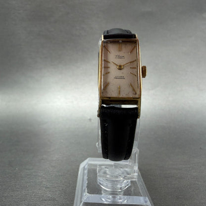 Citizen Charm Watch Women 15mm White Dial Gold Plated Manual Wind Runs VTG5