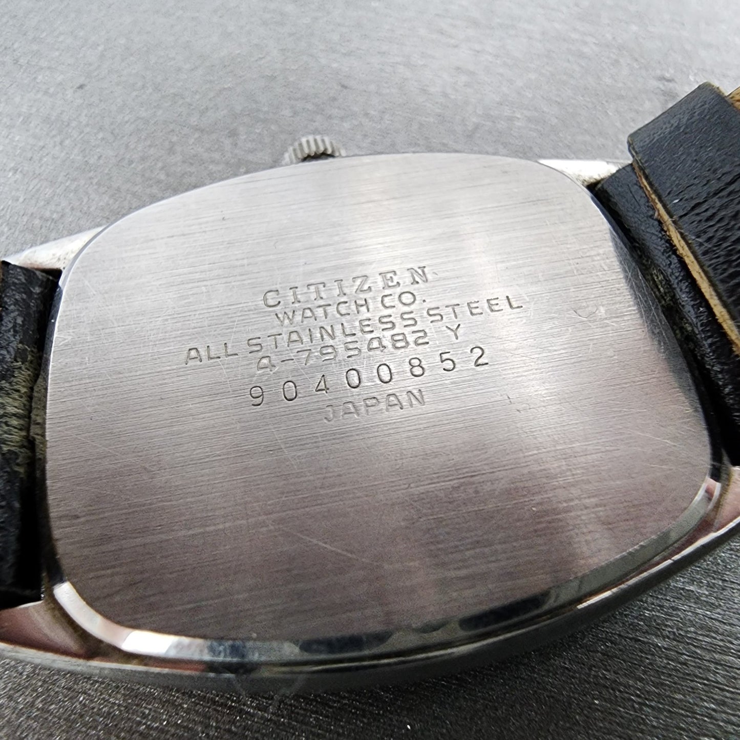 Citizen CQ Watch Men 29mm Silver Dial Silver Tone 4-795482 New Battery