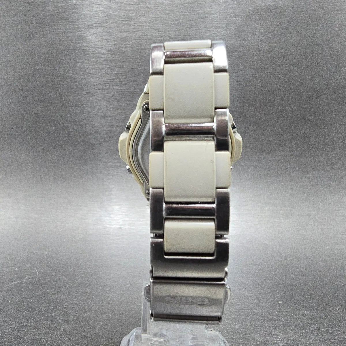 Casio Baby-G MSG-302 Watch Women 39mm White Dial Silver Analog Digital Works JP7