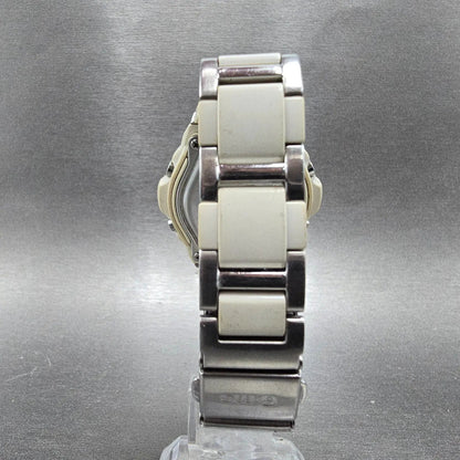Casio Baby-G MSG-302 Watch Women 39mm White Dial Silver Analog Digital Works JP7