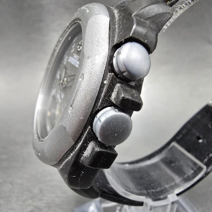 Timex Expedition Watch Men 41mm Gray Dial Black Analog Digital Alarm Chrono Runs2