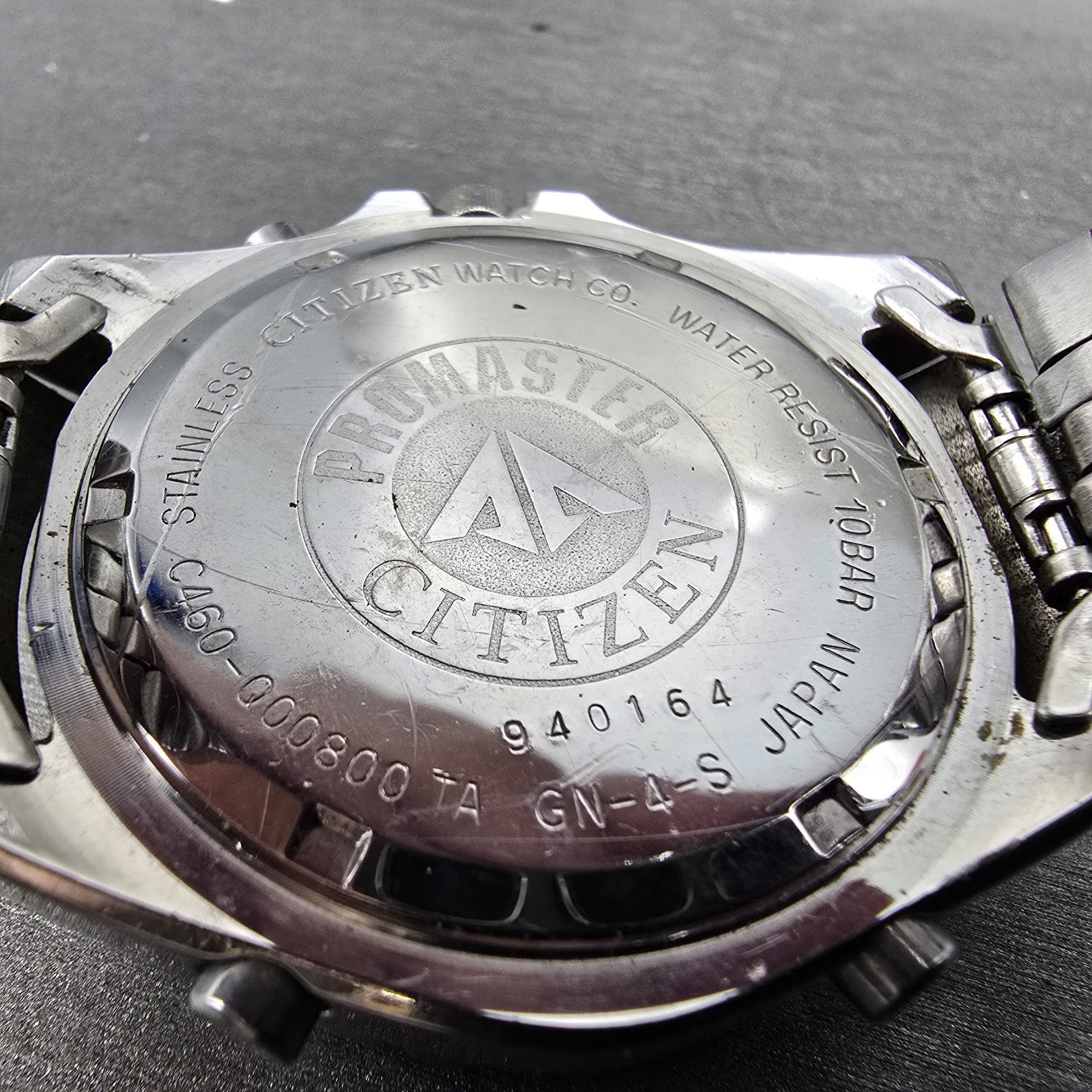 Citizen Promaster Wingman Watch Men 41mm Black Dial Steel Analog Digital PARTS10