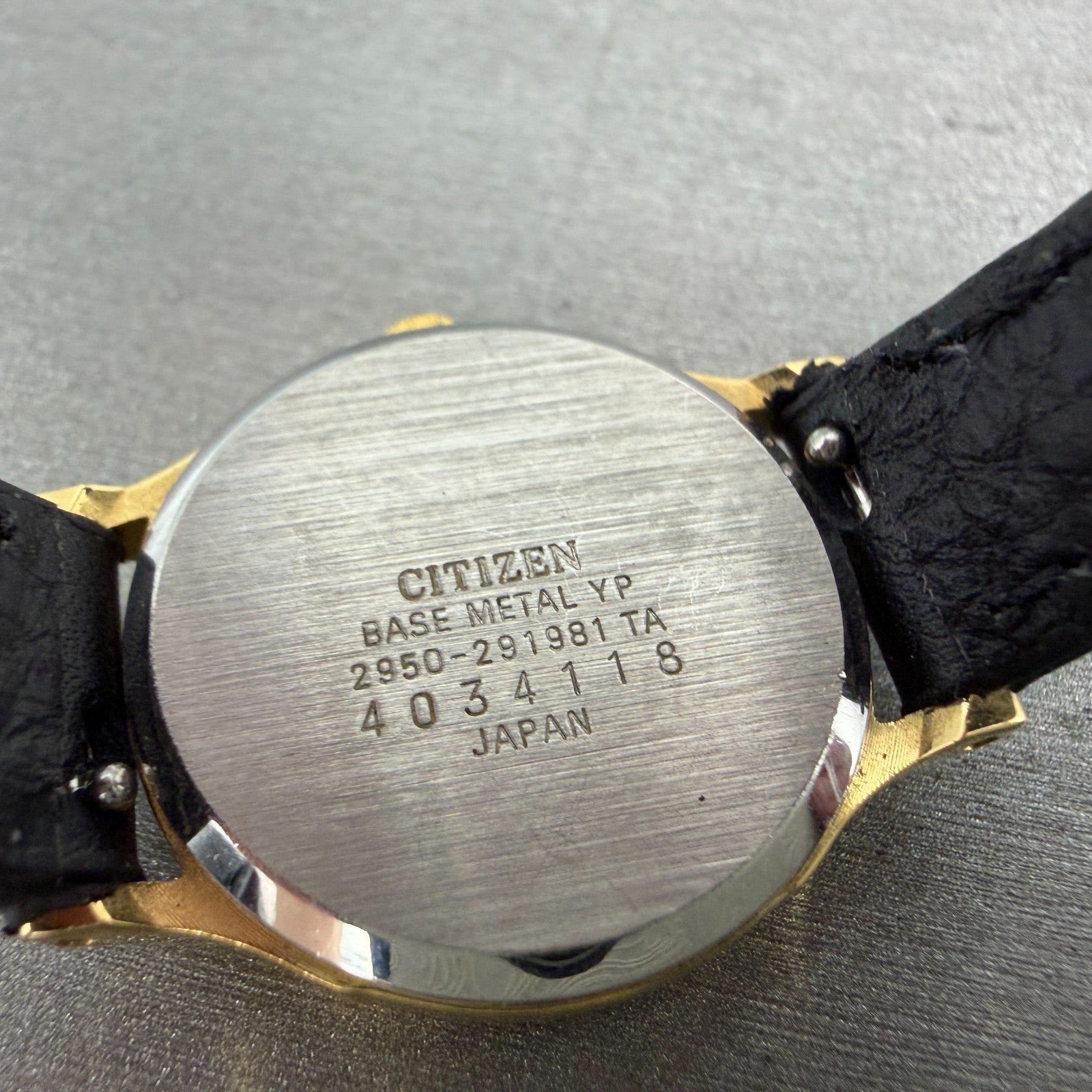 Citizen Riviere Watch Women 24mm Black Dial Gold Tone Round 2950-291981 New Batt9