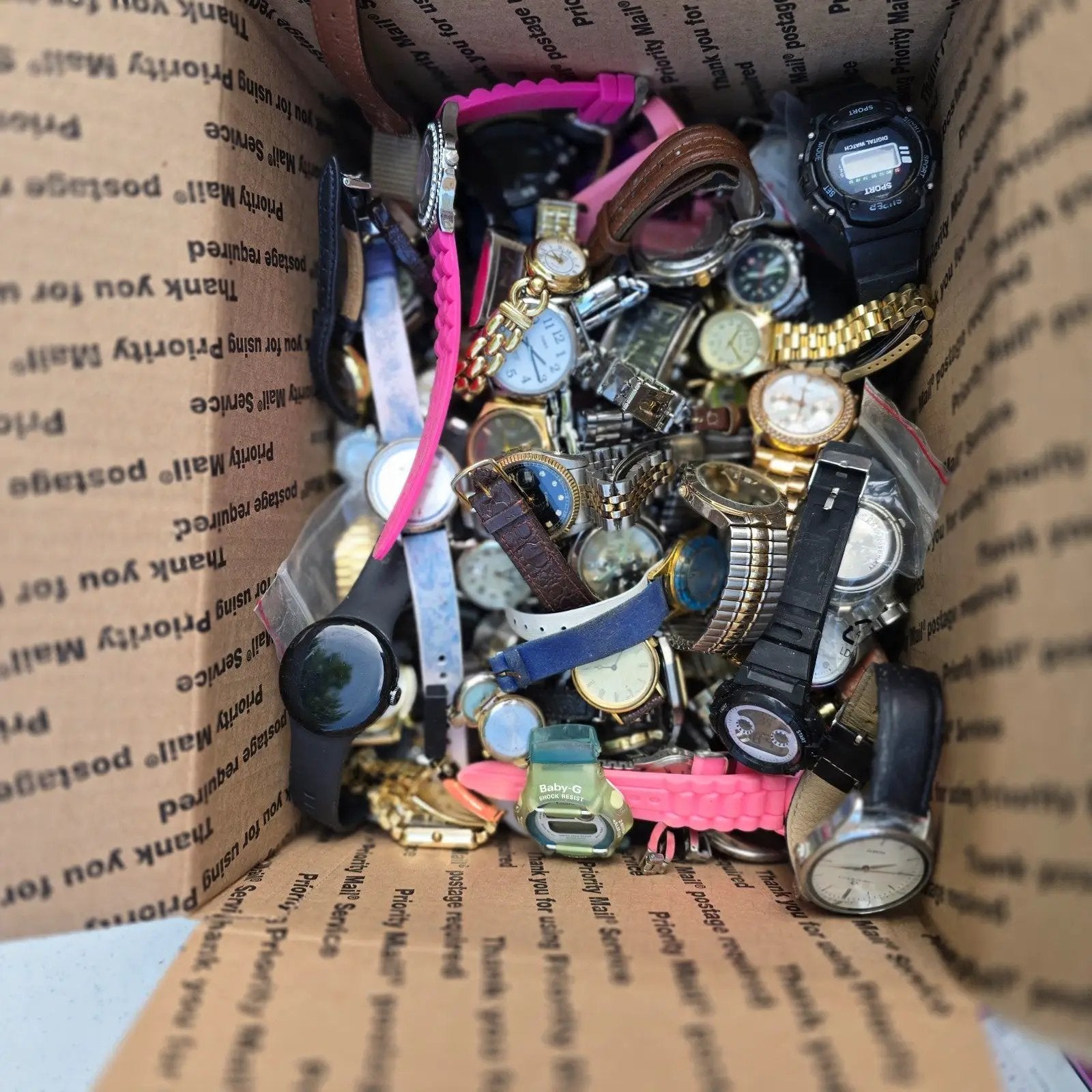 Watch Lot Men Women Casio Timex Michael Kors Wenger 15.6 LB VTG Modern PARTS3