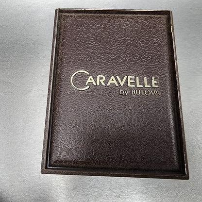 Bulova Caravelle Watch Women 17mm Silver Dial Silver Tone Manual Wind Runs NOS13