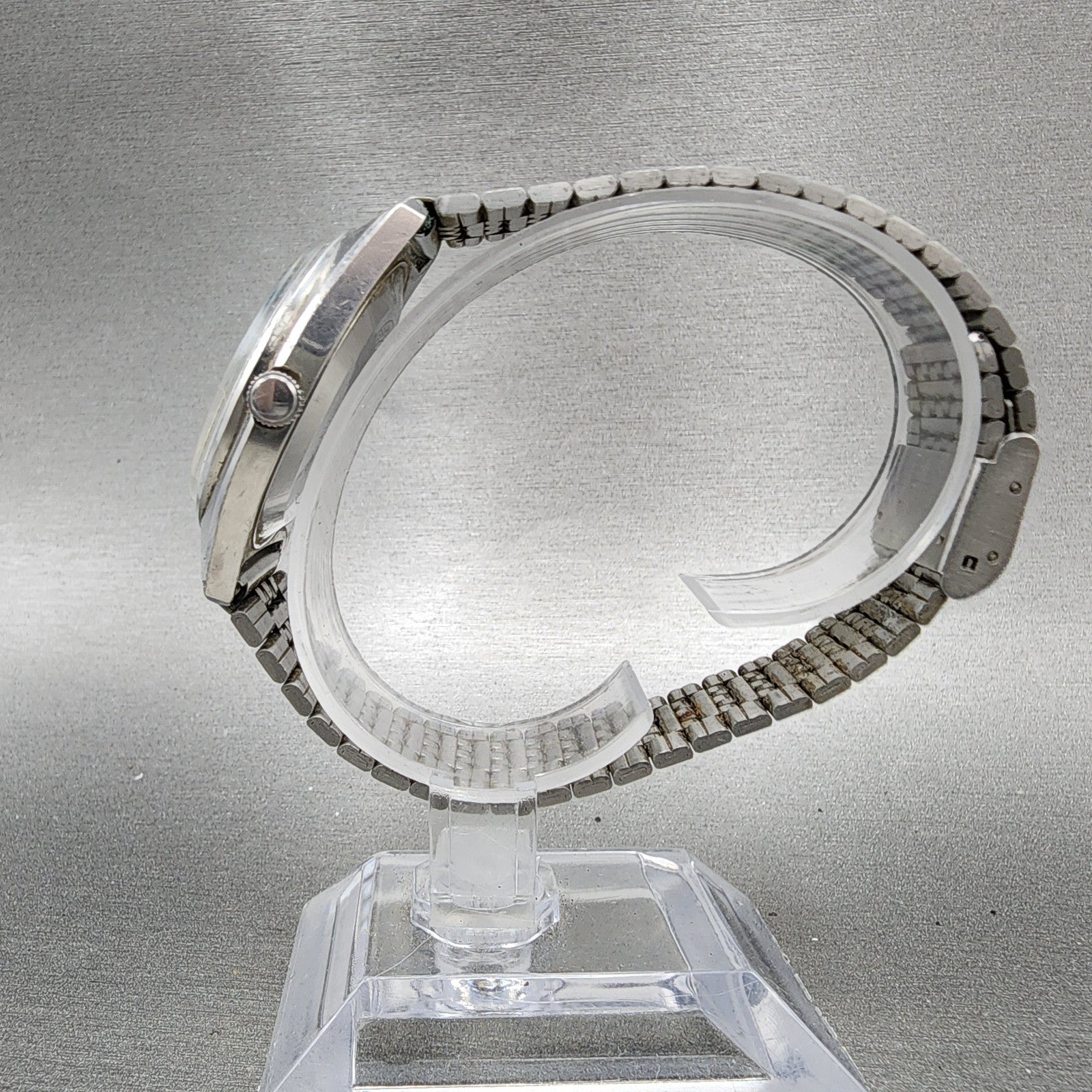 Seiko lord Matic Watch Men 36mm White Dial Silver Tone Daydate 56067000 PARTS6