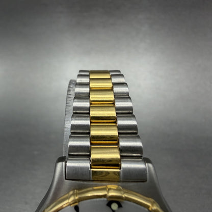 Gruen Dive Watch Women 28mm Gray Dial Two Tone Date Round 200-956.114 New Batt4