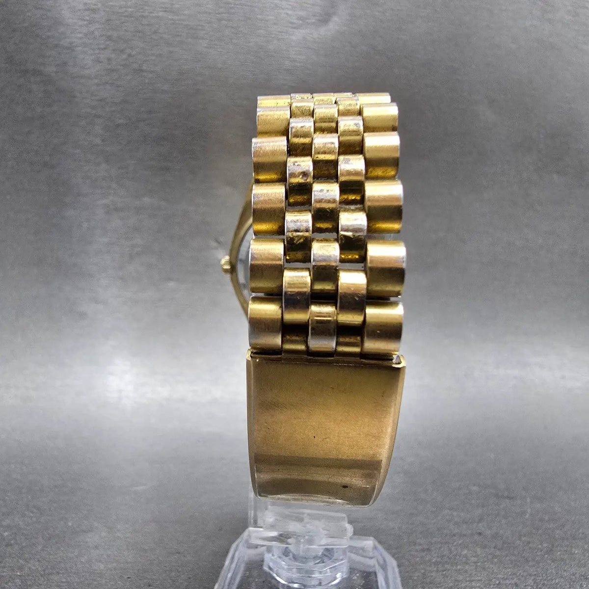 Gruen President Watch Men 36mm Champagne Dial Gold Tone Daydate Round PARTS VTG9