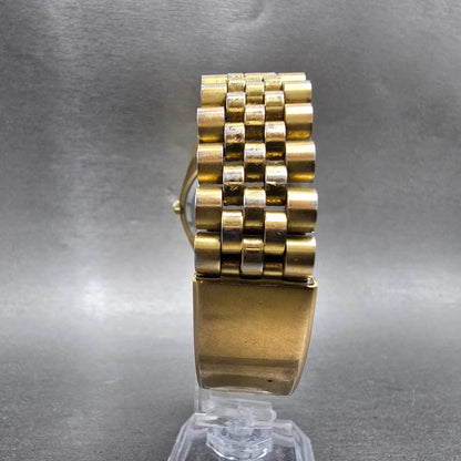 Gruen President Watch Men 36mm Champagne Dial Gold Tone Daydate Round PARTS VTG9