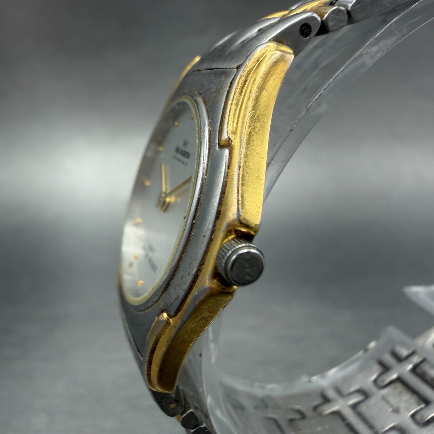 Skagen Watch Women 26mm Silver Dial Two Tone Round Q99SGX New Battery VTG2