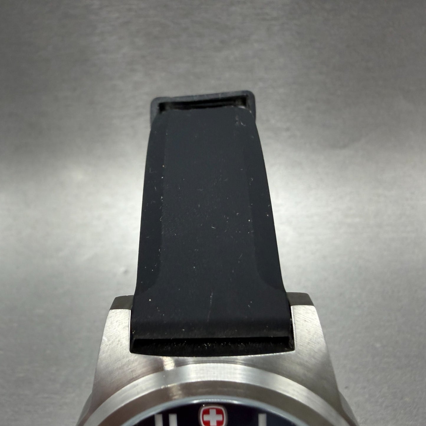 Wenger Watch Men 41mm Blue Dial Silver Tone Round Date 0441.00 New Battery4