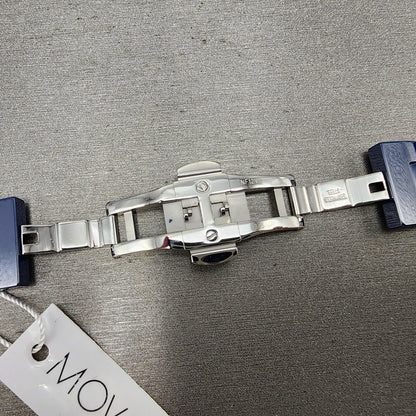 Movado Bold Blue Ceramic Watch Band 18mm Womens Watch Bracelet Butterfly Clasp11