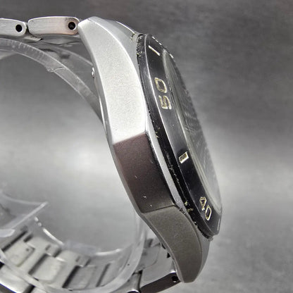 Casio Overland Watch Men 42mm Black Dial Steel Date Solar Round OVW-110 READ!!!J8